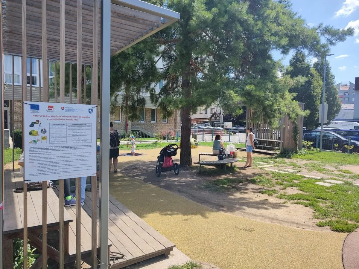 Zlepšenie environmentálnych aspektov v centrálnej zóne mesta Senec